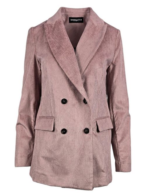 giacca donna in velluto millerighe rosa Good match | AB51-16U43
